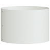 Vaso de Metal Branco Branco Metal Médio Inserções Decorativas 2