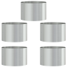 Conjunto de Vasos de Metal Cinza Galvanizado Metal galvanizado 2