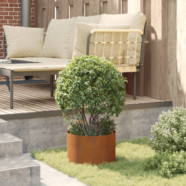 Macetero de acero corten Acero corten Mediano Duradero M 4