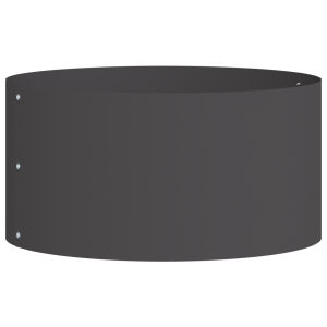 Grande Vaso de Metal Preto Preto Metal Grande Durável H