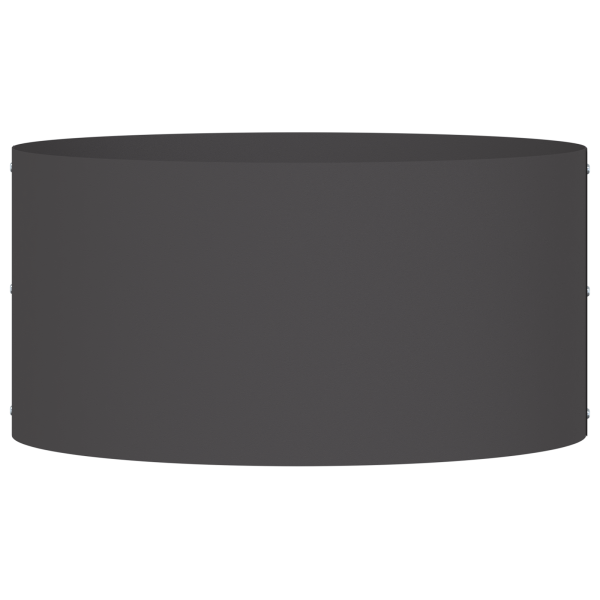 Gran Maceta Negra de Metal Negro Metal Grande Duradero M 5