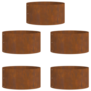 vitaXL Vaso de Aço Corten Aço corten Grande Durável Vaso de Aço Corten H