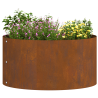vitaXL Vaso de Aço Corten Aço corten Grande Durável Vaso de Aço Corten 3
