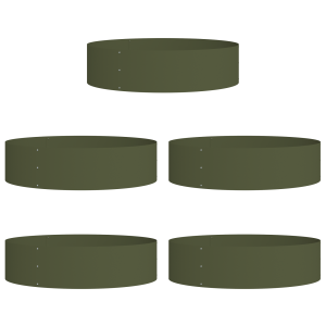 Maceteros Verdes Oliva Verde oliva Metal Grande H