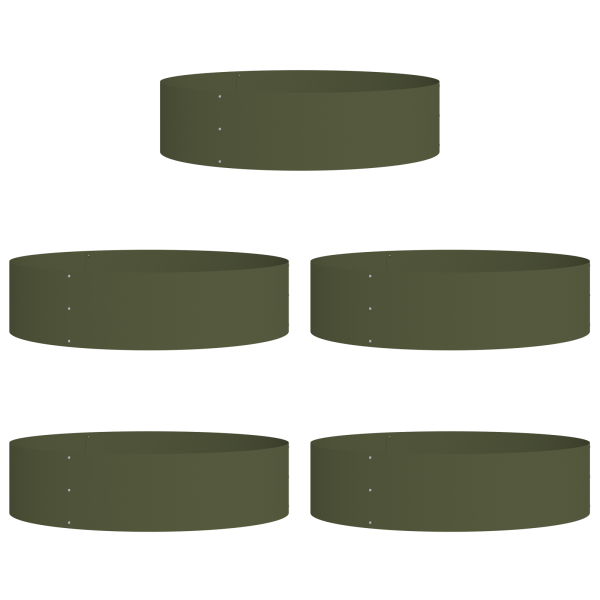 Maceteros Verdes Oliva Verde oliva Metal Grande M 2