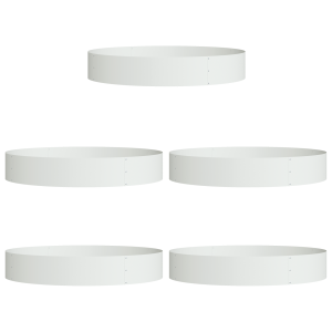Vaso de Metal Branco Branco Metal Grande Inserções Decorativas H