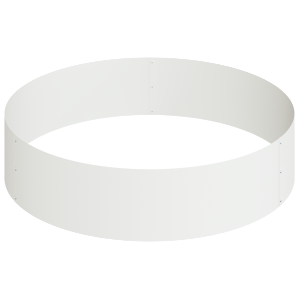 Vaso de Metal Aço/Branco Aço revestido a pó Grande Vasos M 5