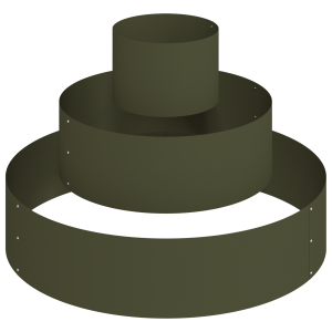 Macetero de Metal Acero/verde oliva Acero Ø 90 cm Modular H