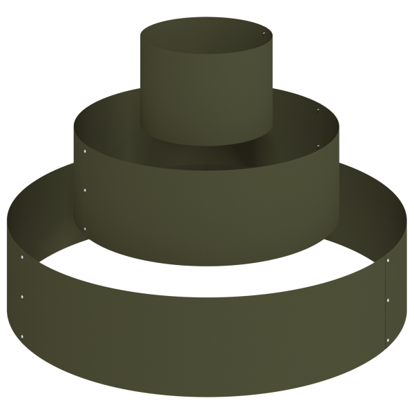 Macetero de Metal Acero/verde oliva Acero Ø 90 cm Modular M 2