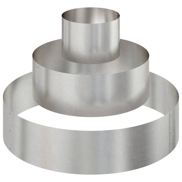 Vaso de Metal Aço inoxidável Grande Robusto Vaso Cilíndrico M 2