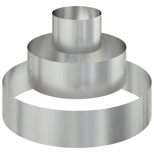 Vaso de Metal Aço galvanizado Ø 90 cm Durável Vaso de Metal M 2