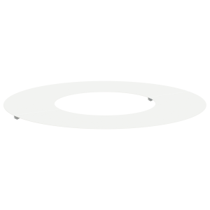 Vaso Cerâmico Branco Cerâmica Grande Redondo Moderno H