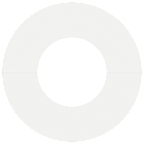 Vaso Cerâmico Branco Cerâmica Grande Redondo Moderno M 5