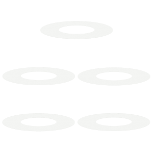 Maceta de Plástico Blanca Plástico Grande Redonda Moderna H