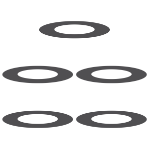 Macetas de Plástico Negro Plástico Grande Duradero H