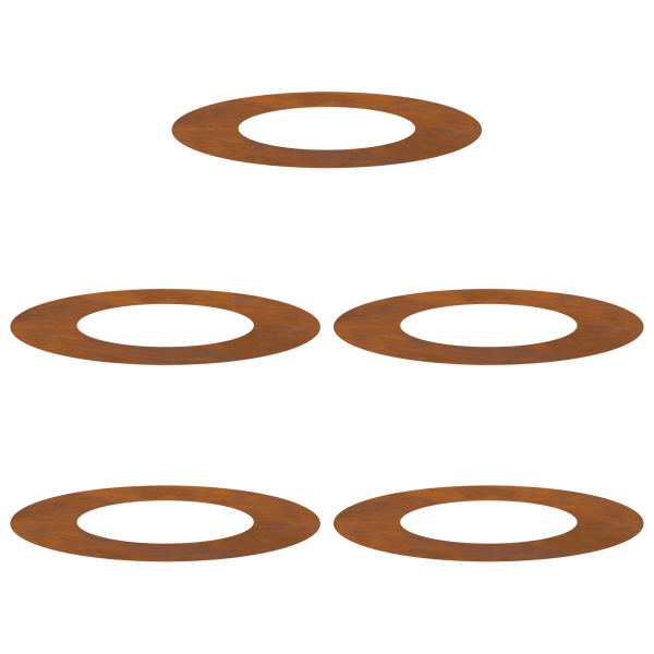 Plantadeira de Aço Corten Aço corten Médio Inserções Decorativas M 2