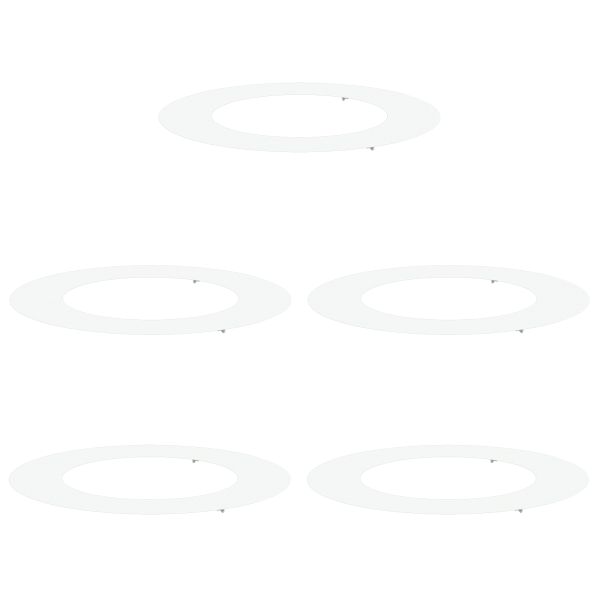 Juego de Maceteros de Plástico Blanco Plástico Grande Maceteros M 2