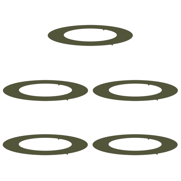 Maceta Verde Oliva Verde oliva Plástico Grande M 2