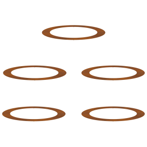 Vaso de Aço Corten Aço corten Grande Vasos Vaso de Aço Corten H