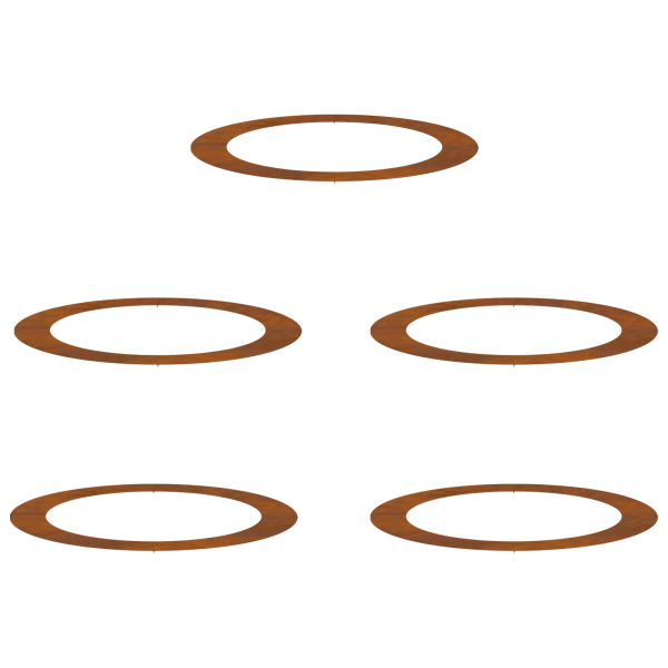 Macetero de Acero Corten Acero corten Grande Maceteros M 2