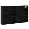 Armario Vitrine Negro Roble 100x15x58 cm Madera Elaborada 2