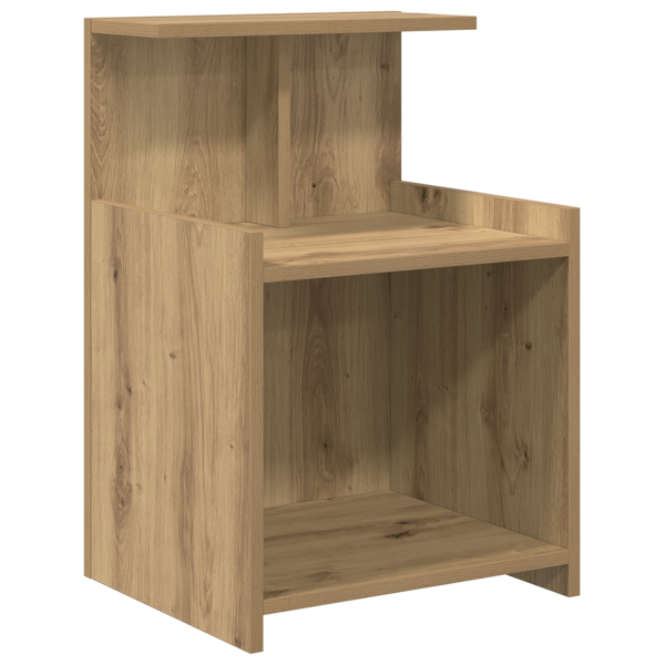 Cabinet de Cama Roble Artesanal 40x35x60 cm Madera Elaborada M 2