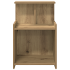 Cabinet de Cama Roble Artesanal 40x35x60 cm Madera Elaborada 5