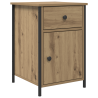 Gabinetes de Noche 2 pcs Roble Artesanal 40x42x60 cm Madera Elaborada 5