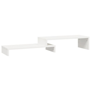 Suporte para monitor (52-101)x22x14 cm pinho maciço branco H