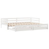 Sofá-cama com gavetão e gavetas sem colchão 80x200 cm branco 3