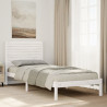 Cama extra longa sem colchão 90x210 cm madeira maciça 1