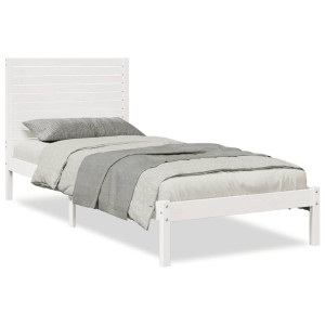 Cama extra longa sem colchão 90x210 cm madeira maciça H