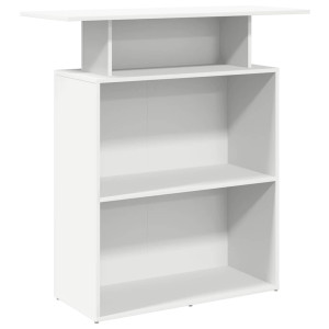 Mostrador de recepción blanco 100x40x104cm madera de ingeniería H