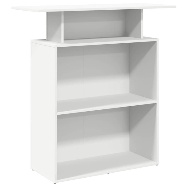 Balcão de recepção 100x40x104 cm derivados de madeira branco M 2