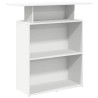 Mostrador de recepción blanco 100x40x104cm madera de ingeniería 2