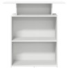 Balcão de recepção 100x40x104 cm derivados de madeira branco 5