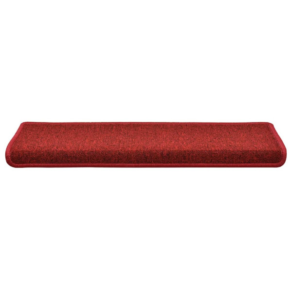 Alfombrilla escalera 30 uds 65x21x4 cm rojo M 3