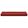 Alfombrilla escalera 30 uds 65x21x4 cm rojo 3