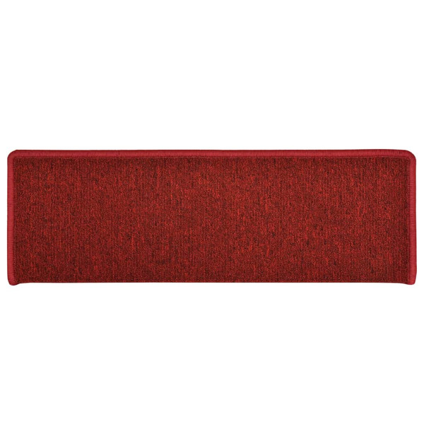 Alfombrilla escalera 30 uds 65x21x4 cm rojo M 4