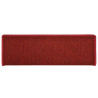 Alfombrilla escalera 30 uds 65x21x4 cm rojo 4