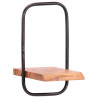 Estantes de pared 5 unidades madera maciza acacia 3