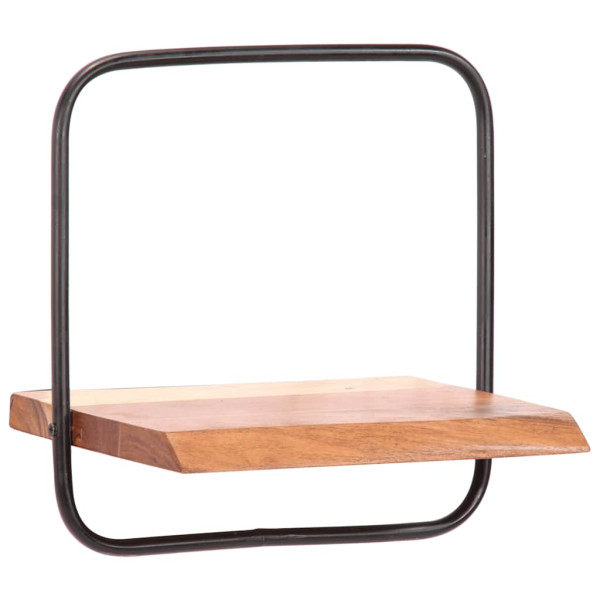 Estantes de pared 5 unidades madera maciza acacia M 5