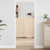 Portas de batente design de persiana 1-Par 90x80cm pinho maciço 1