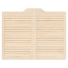Puertas batientes diseño de lamas 1 par 80x100cm madera pino 5