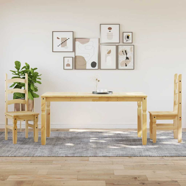 3 pcs conjunto de jantar Panama madeira pinho maciça D