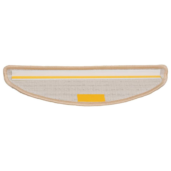 Alfombrilla escalera 30 uds color crema 56x17x3 cm M 4