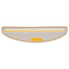 Tapetes de escada 30 pcs 56x17x3 cm creme 4