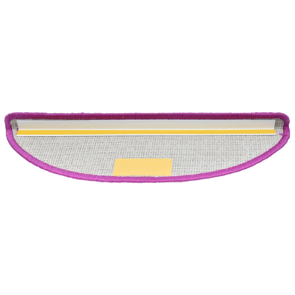 Tapetes de escada 30 pcs 65x21x4 cm violeta M 4