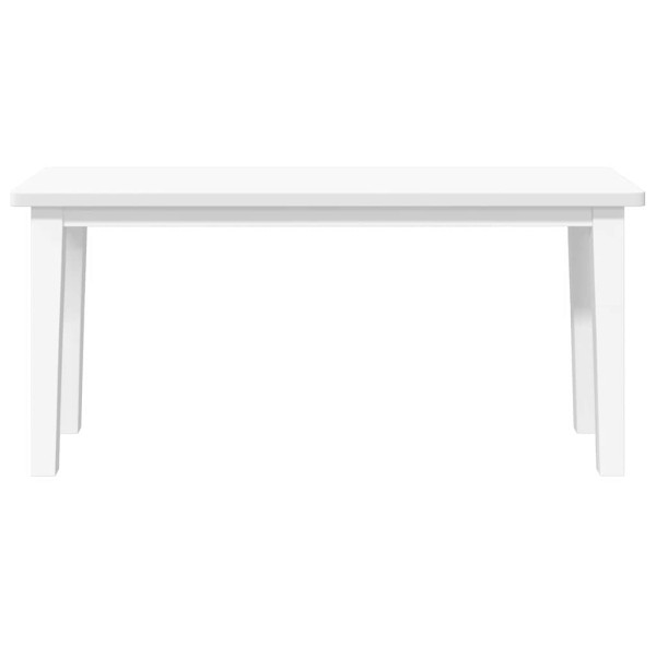 Banco 90 cm madera maciza caucho blanco M 4