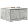 Mesa de centro con cajones gris hormigón 70.5x70x40 cm 4